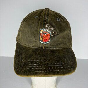 Elijah Craig Hat Men's Adjustable Brown Whiskey Glass Embroidered Cap Waxed